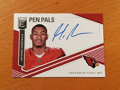 2019 Elite Pen Pals #32 Hakeem Butler Iowa State Cardinals Rookie Auto Blue Ink - Image 1 of 2