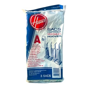 Genuine Hoover Type A Upright Vacuum Cleaner Bags - 3 bags Total 4010001A - Picture 1 of 5