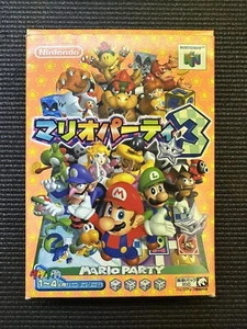 Japanese Mario Party 3 Nintendo 64 w/ box and manual Tested Authentic US Seller - Picture 1 of 6