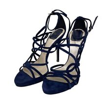 Dior #6 Christian haute couture SANDAL 11 Navy Size: