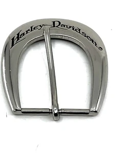 Chrome HARLEY DAVIDSON Belt Buckle with LOGO 3.25"L x 2.5"W Fits 1.75" Wide Belt - Picture 1 of 12