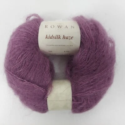 Rowan Kidsilk Haze Mohair Silk Blend Lavender 1 Ball/229 yds Italy - Image 1 of 4