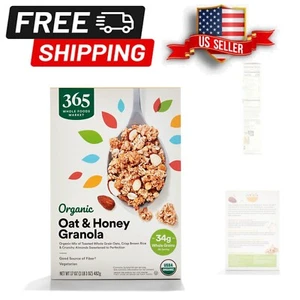 Crunchy Oat and Honey Granola with Almonds - 17 Oz Organic Delight - Picture 1 of 6