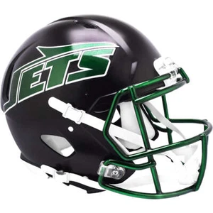 New York Jets Black Alternate 2024 Riddell Speed Authentic Football Helmet - Picture 1 of 4