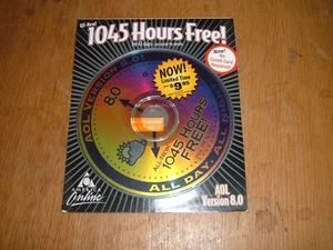Vintage AOL 1045 hours free for 45 days CD Version 8.0 - Picture 1 of 2