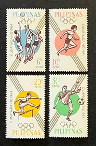 Travelstamps: Philippines Stamps Scott #915-918 - 1964 Tokyo Summer Olympics MNH - Picture 1 of 5