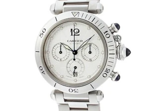 Cartier Pasha 38mm Chronograph W31030H3 Polished - Picture 1 of 6