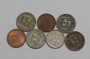 🧭 🇻🇪 LOTE MONEDAS ANTIGUAS 5 CÉNTIMOS VENEZUELA B66 #580 - Imagen 1 de 4