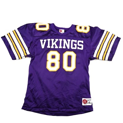 Vintage Retro Made in USA Purple Rawlings Vikings 80 Football Jersey Youth XL - Image 1 of 4