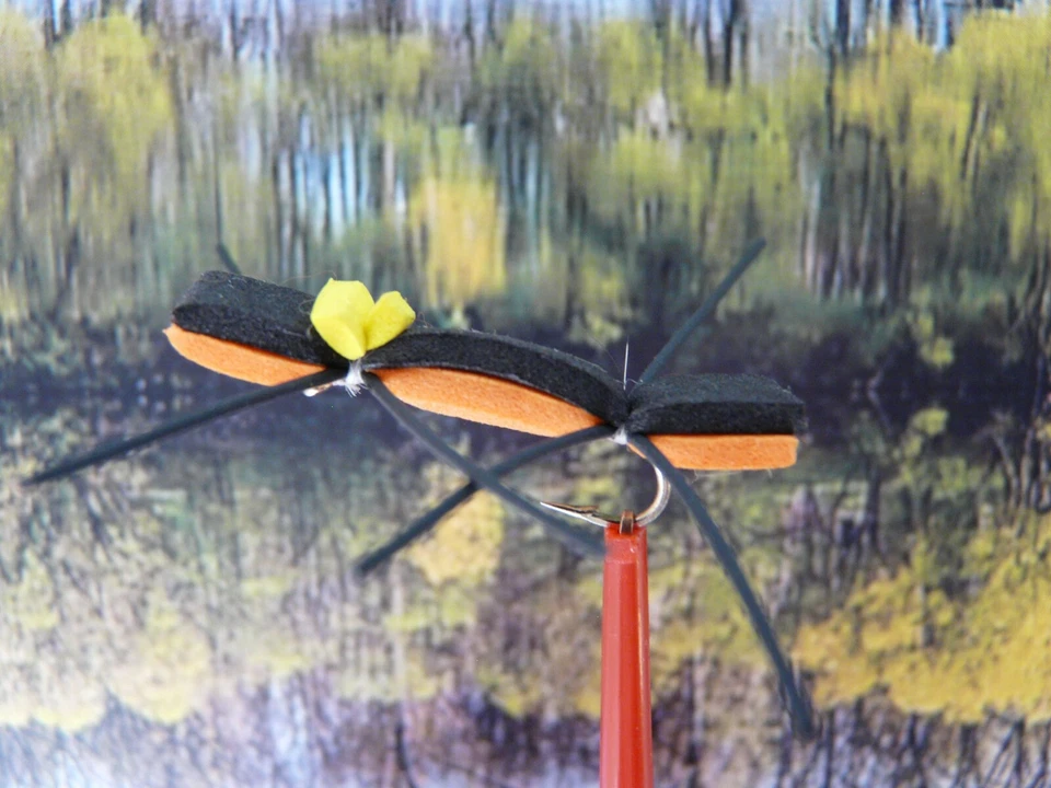 SHIMAFISHING Trockenfliege " Orange Tchernobyl Ant " 3er Set