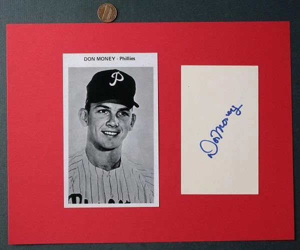 1968-72 Philadelphia Phillies Star Don Money autógrafo firmado y conjunto de fotos BONITO - Foto 1 de 1