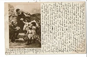 CPA Carte Postale-Pays Bas Fantaisie Des enfants vendent des fleurs à un voisin- - Picture 1 of 2