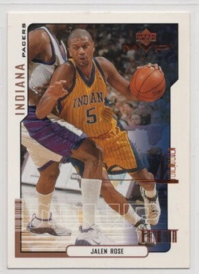 2000 Upper Deck MVP Jalen Rose Indiana Pacers #68 - Image 1 of 2