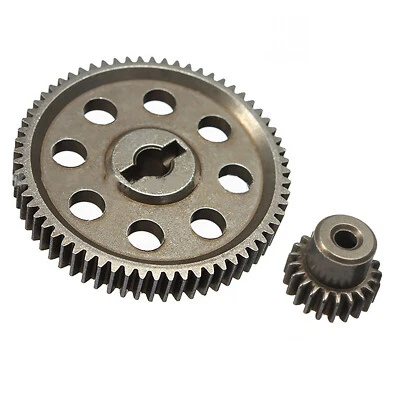 Metal Spur Differential Gear 64T Motor Pinion Cogs for 1/10 RC Car Truck - Image 1 of 4