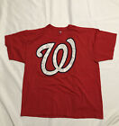Washington Nationals  Official Team Wordmark T-Shirt Color Red Size 2Xl