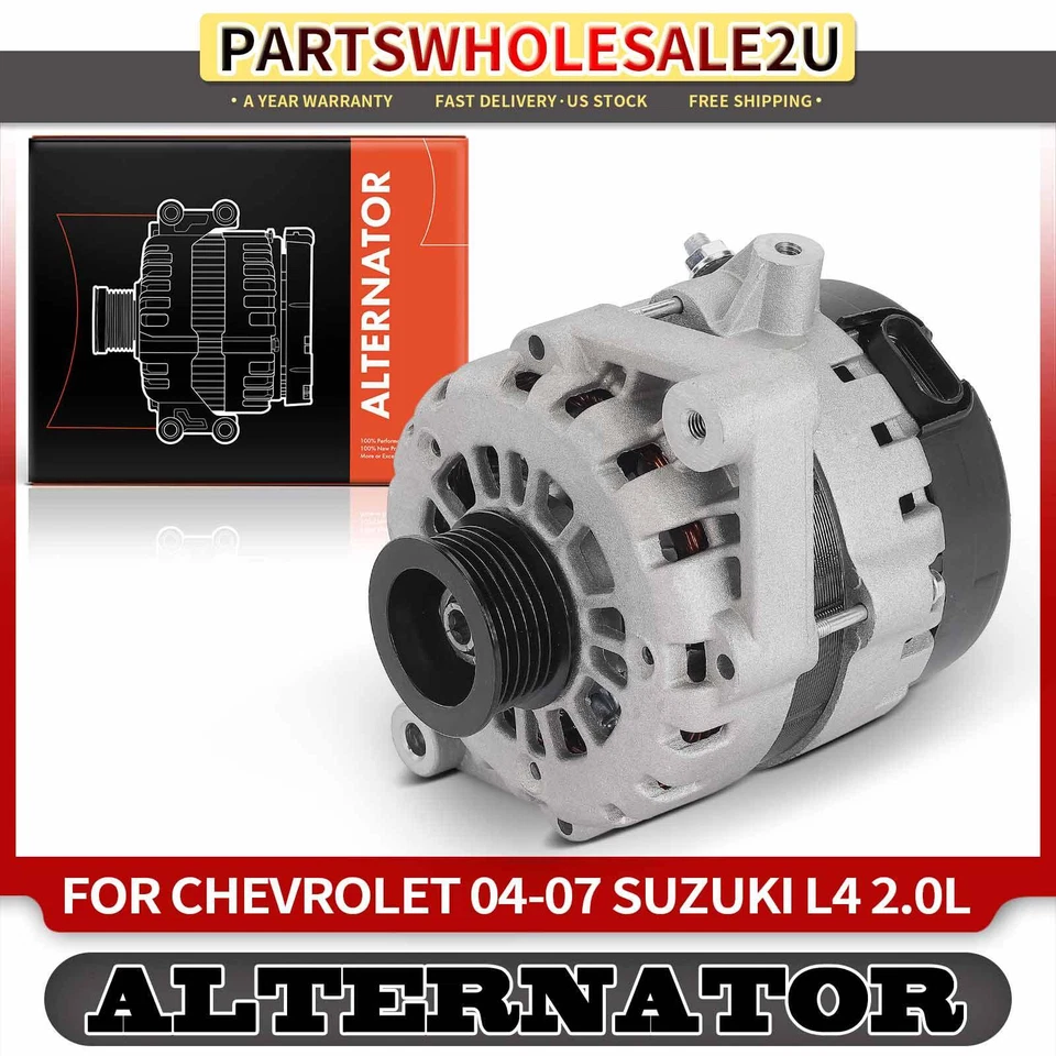 Alternador para Chevrolet Optra 04-07 Suzuki Forenza 105A 12V CW polea de 6 ranuras Foto 1 de 4