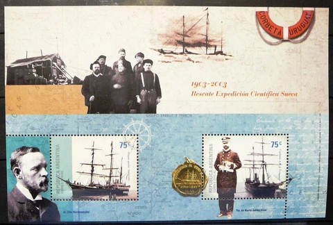 Argentina S. Sheet - Rescue of Swedish Scientific Expedition_2003-MNH Cover