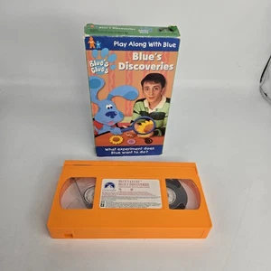 Blue's Clues Blue's Discoveries VHS Used Nick Jr Play-Along Kids Show - Picture 1 of 6