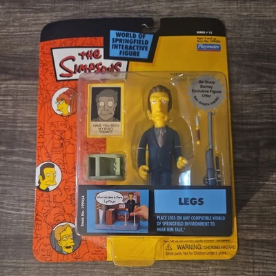 Figura de acción Simpsons Legs Mobster serie 13 WOS MOC juguete World Of Springfield Foto 1 de 2