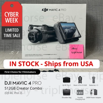 🔥 DJI Mavic 4 Pro Drone Creator Combo with RC Pro 2 🔥 FREE 2 DAY ✈️ FROM USA - Image 1 of 4