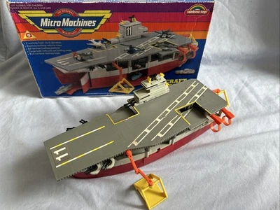 Micro Machines, Galoob, 1988, авианосец, полный, в коробке #3 - Изображение 1 из 4