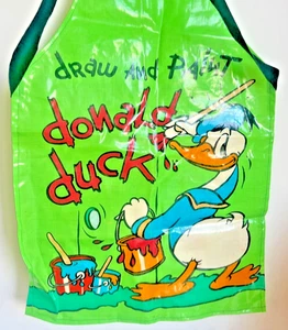 Delantal Infantil Walt Disney Pato Donald Niños Sari De Colección Hecho en Inglaterra - Imagen 1 de 5