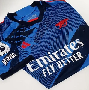 Camiseta Adidas Emirates Arsenal Gunners S/S Azul/Azul Marino/Rojo/Blanco M Delgada Nueva Sin Etiquetas Camisa - Imagen 1 de 15