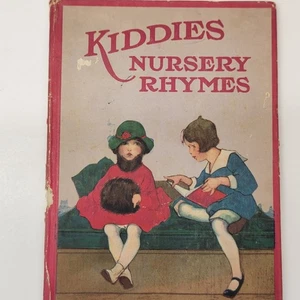 1926 Kiddies Nursery Rhymes book illustrated - Imagen 1 de 12