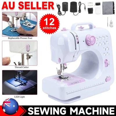 Portable 12 Stitch Household Sewing Machine Multifunctional 2 Speeds Foot Pedal - image 1 of 4