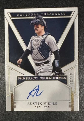 Austin Wells 2025 National Treasures Peerless Autograph Yankees Auto #/99 - Image 1 of 2
