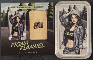 Bullion Baddies 1 oz .999 Silver Bar *Fiona Flannel * Limited to 480 Minted - Picture 1 of 1