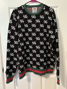 RARE Yung Gravy Sweater Monogram Logo Official Merch Size L Rapper Thick Heavy - Picture 1 of 4