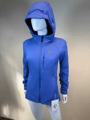 Black Diamond ~ CHAQUETA CON CAPUCHA HÍBRIDA PRIMERA LUZ 1.0 - Mujer Pequeña - Azul Limpio Foto 1 de 4