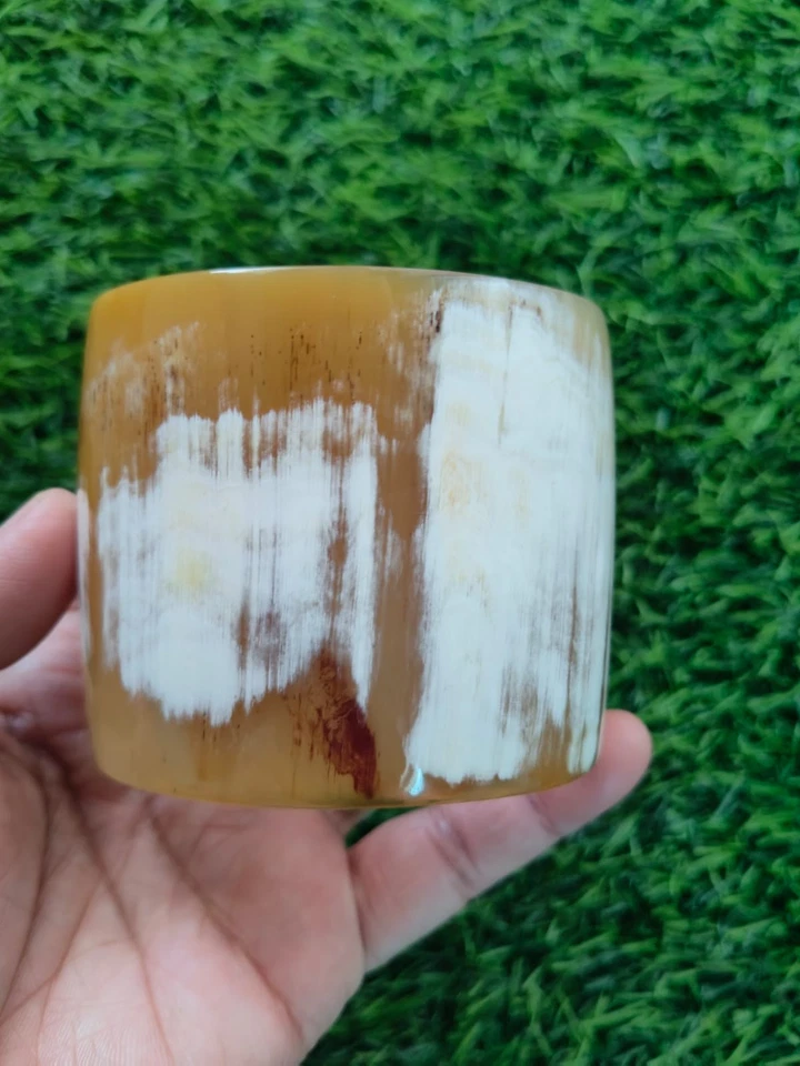 Natural Buffalo Horn Cuff Bracelet Horn Bangle Jewelry Mix White Bracelet Big - Image 1 of 4