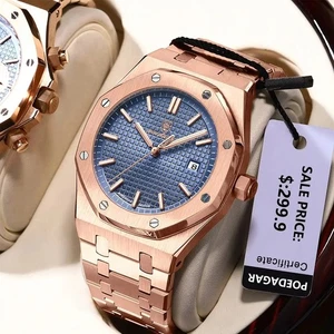 POEDAGAR Luxury Men’s Watch – Waterproof Stainless Steel Quartz Business - Picture 1 of 20