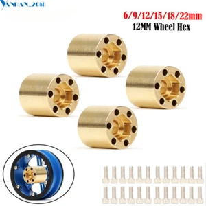 Adaptador extendido hexagonal hexagonal 1/10 latón 1.9 2.2 ruedas para TRAXXAS TRX4 AXIAL SCX10 - Imagen 1 de 43