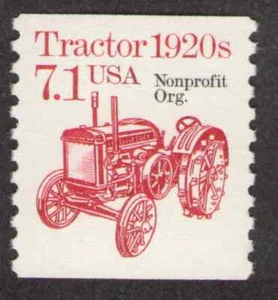 US. 2127a. 7.1c. Tractor 1920s. Precancel "Nonprofit Org" Coil Single. MNH. 1987 - Picture 1 of 1
