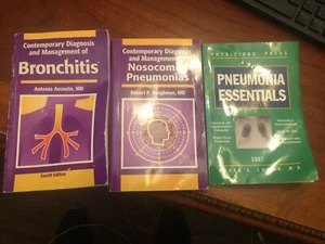 3-different Medical Books - Bronchitis, Noso Pneumo & Pneumonia Essentials - Bild 1 von 1