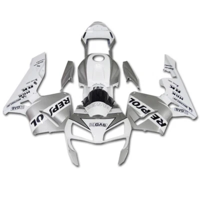 FS 注射银色白色 Repsol 整流适合 lor 本田 2003 - 2004 CBR600RR z009 — 第 1/4 张图片