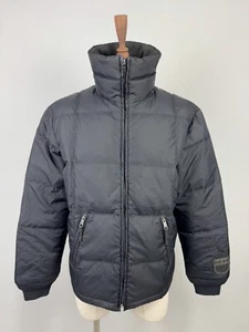 Diesel Black 100% Nylon Full Zip High Neck Lined Down Jacket Sz L - Picture 1 of 24