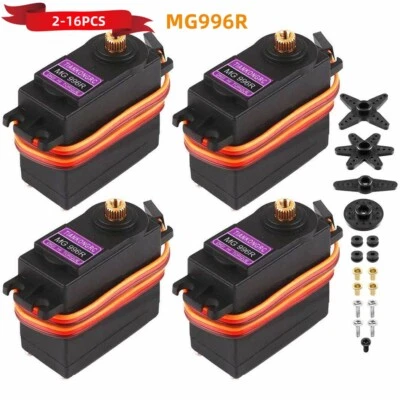 2-16X MG996R Micro Digital Servomotor Metall Drehmoment für Robot Boot RC Motor - Bild 1 von 4