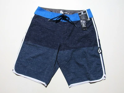 New Volcom Mens Size 29 Blue Mod Tech Beach Surf Swim Trunk Shorts Stretch $60 - Image 1 of 4