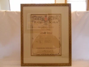 TEATRO ALLA SCALA CONCERT 1994/95 POSTER HAND SIGNED BY DIRETTORE ANTONIO PAPPAN - Picture 1 of 5