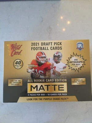 🔥 2021 NFL Wild Card Matte GOLD w/ Auto Factory Sealed Mega Box Draft Pick 🔥 - Image 1 of 2