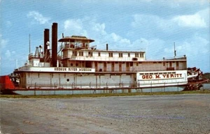 The Towboat George M. Verity at Keokuk River Museum, Iowa Postcard - Picture 1 of 2
