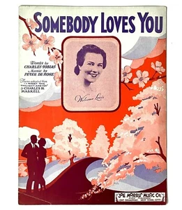 Partituras de colección 1932 Somebody Loves You ukelele piano voz bienvenida Lewis - Imagen 1 de 3