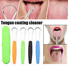 Reusable Tongue Scraper Stainless Steel Tongue Cleaner Brush Oral Hygiene Fresh
