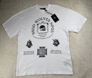 DARC SPORT T-shirt Med Wolves Heaven Has to Wait Bodybuilding White Limited Ed - Picture 1 of 11