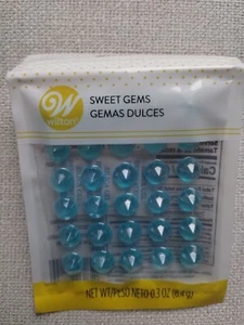 Wilton Sweet Gems Isomalt 0.3oz Color Blue Cake Decorating New - Picture 1 of 6