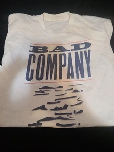 Vintage 1991 Bad Company Holy Water World Tour T Shirt XL Aerosmith Thin Lizzy - Picture 1 of 3